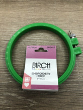 Load image into Gallery viewer, 4&quot; (10cm) Birch Plastic Cross Stitch Embroidery Hoops - Your choice of Colour
