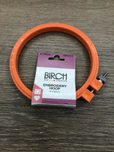 Load image into Gallery viewer, 4&quot; (10cm) Birch Plastic Cross Stitch Embroidery Hoops - Your choice of Colour
