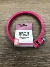 Load image into Gallery viewer, 4&quot; (10cm) Birch Plastic Cross Stitch Embroidery Hoops - Your choice of Colour
