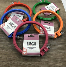 Load image into Gallery viewer, Birch 4&quot; 10cm  plastic hoop assorted colours 
