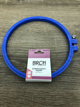 Load image into Gallery viewer, 6&quot; (15cm) Birch Plastic Cross Stitch Embroidery Hoops - Your choice of Colour
