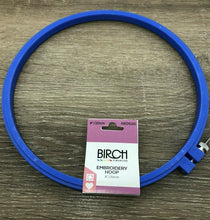 Load image into Gallery viewer, 8&quot; (20cm) Birch Plastic Cross Stitch Embroidery Hoops - Your choice of Colour
