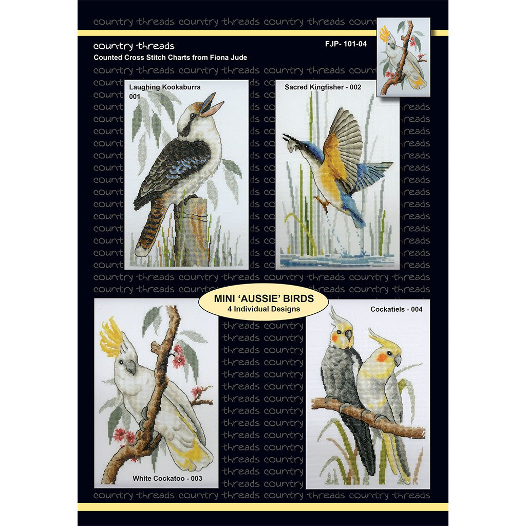 Mini Aussie Birds Country Threads Cross Stitch Charts