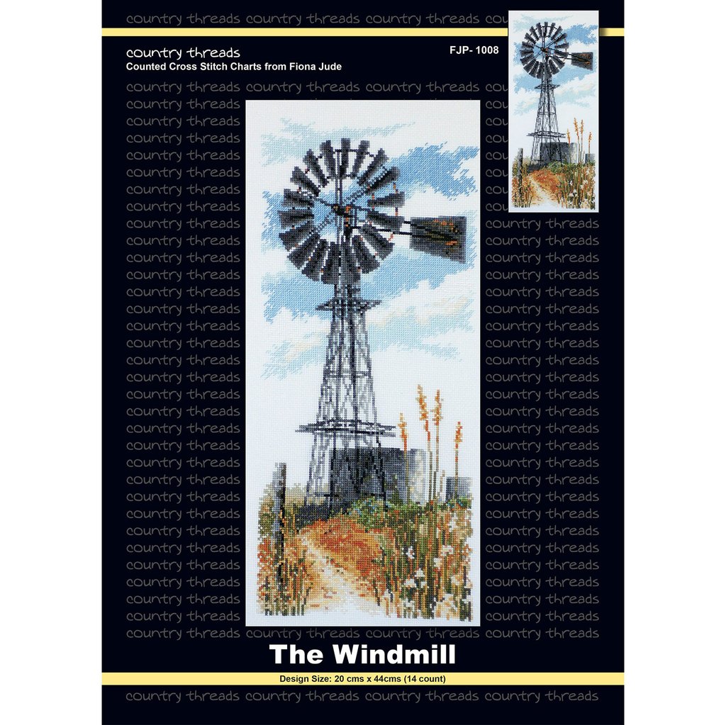 The Windmill - Cross Stitch Chart - Country Threads FJP-1008 – Sonia's ...