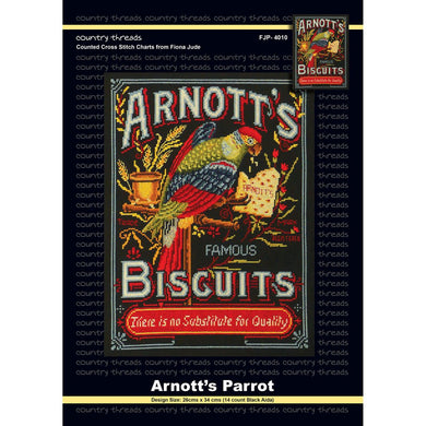 Arnott's Parrot Cross Stitch Chart Country Threads