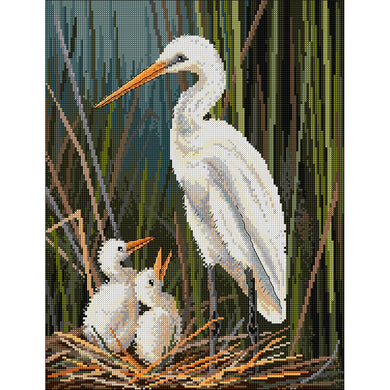 Egrets Cross Stitch Chart Country Threads