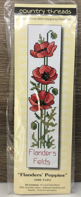 Flanders Poppies Bookmark Kit Country Threads