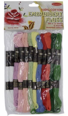 Assorted Colours Embroidery Cross Stitch Thread pack by Sullivans