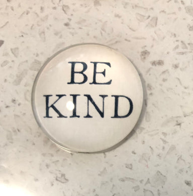 Be Kind Glass Cabochon Needle Minder