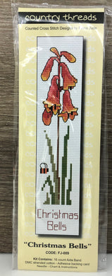 Christmas Bells Cross Stitch Bookmark Kit Country Threads