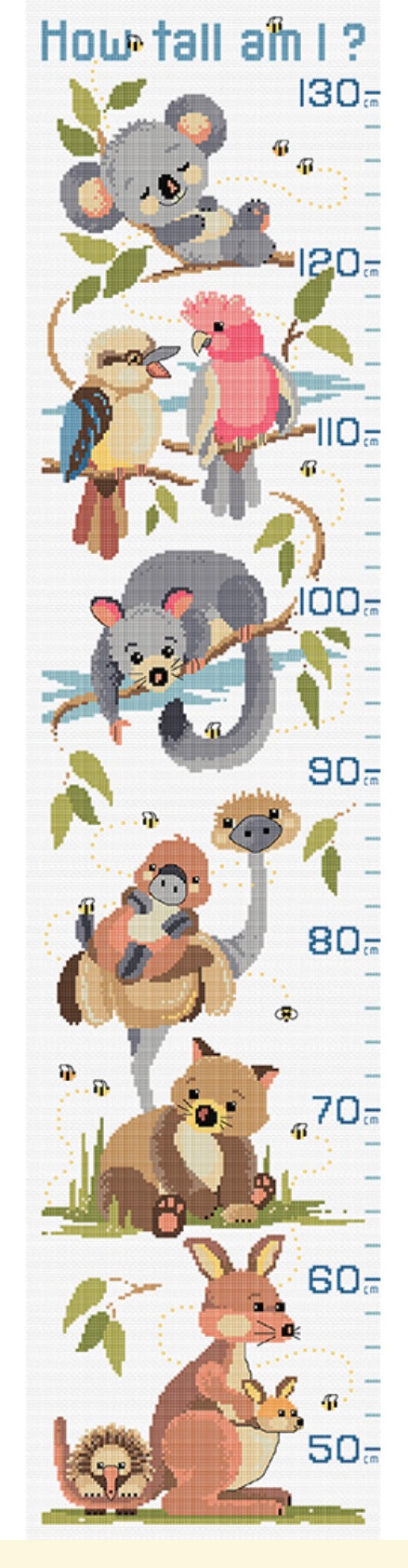 Little Aussie Grow Chart Cross Stitch Chart Country Threads