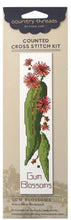 Load image into Gallery viewer, Gum Blossoms Cross Stitch Bookmark Kit Country Threads
