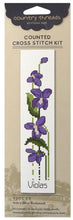 Load image into Gallery viewer, Violas Bookmark Cross Stitch Kit Country Threads
