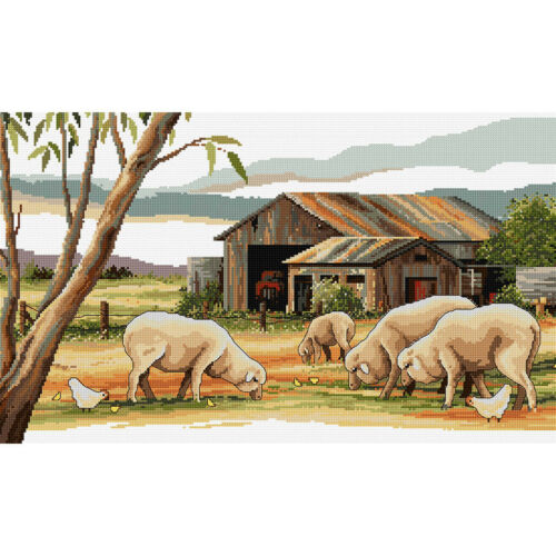 Sheep Shed Cross Stitch Chart Country Threads