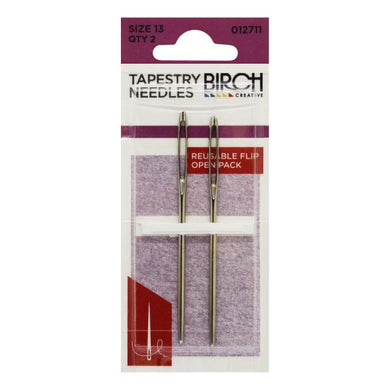 Birch tapestry needles size 13.