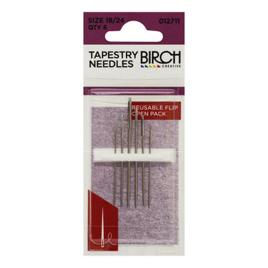 Birch tapestry needles size 18 24.