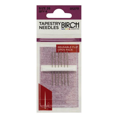 Birch tapestry cross stitch needles size 26..